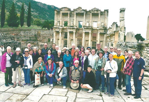 Group Picture in front of the Library in Ephesus