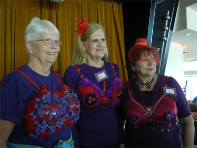 Contenters of the Bra Contest: Judy, Michelle and Roza