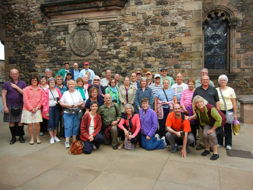 Our group at Edinburgh Castle