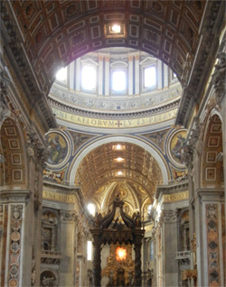 Inside View of St. Peter's Basilica